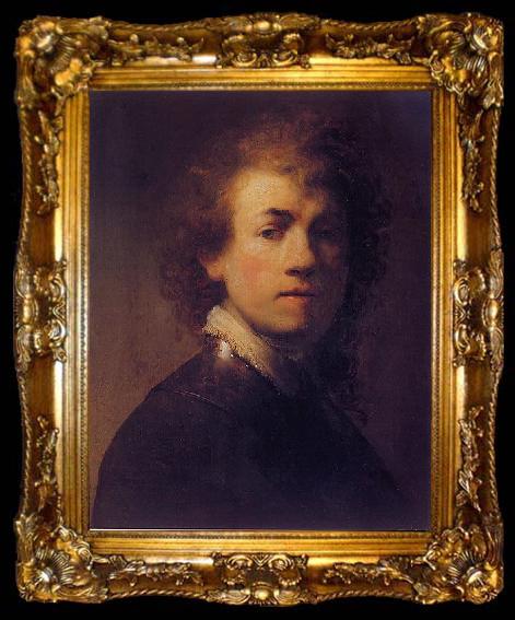 framed  REMBRANDT Harmenszoon van Rijn Self-portrait., ta009-2
